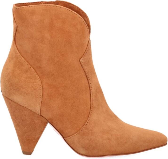 Liu Jo Enkellaarzen met hiel , Bruin, Dames