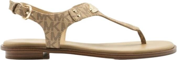 Michael Kors MK Plate Thong , Bruin, Dames