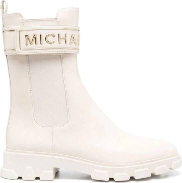 Michael Kors Ridley Strap Chelsea Booties , Beige, Dames