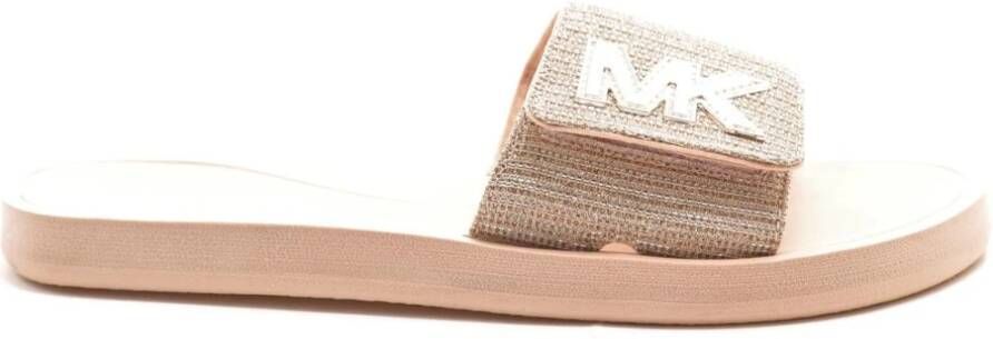 Michael Kors Glitter Slide slippers roségoud