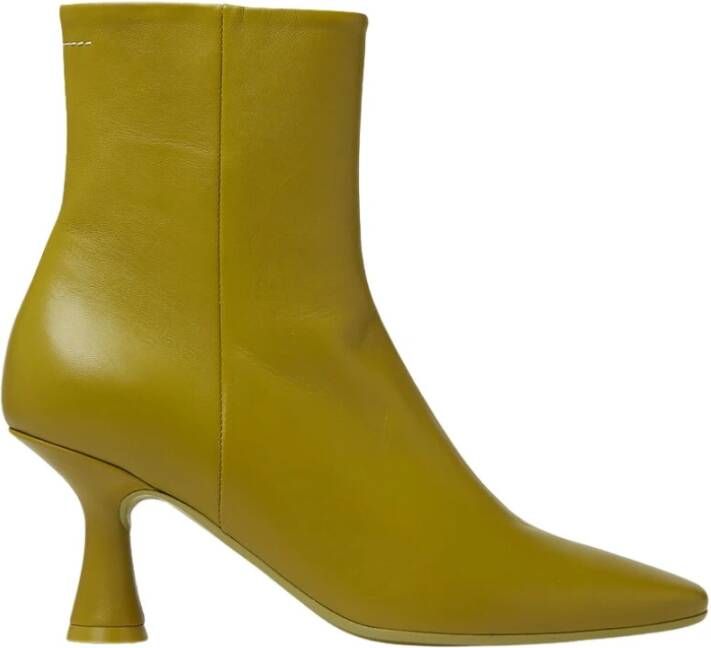 MM6 Maison Margiela Puntige hakken laarzen , Groen, Dames