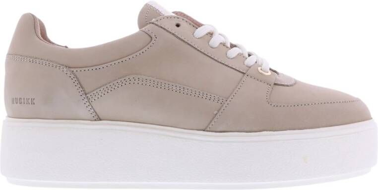 Nubikk Elise Joan nubuck plateau sneakers camel