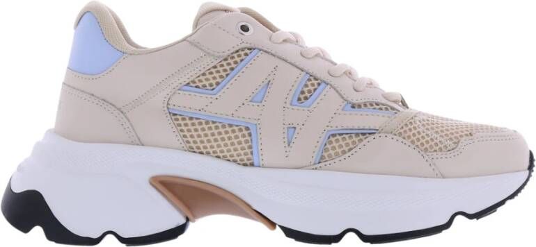 Nubikk Ross Trek Edge chunky nubuck sneakers beige/lavendel