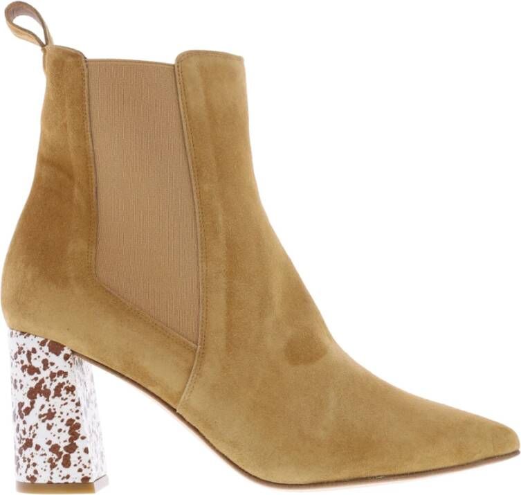 Pertini Enkellaarsjes Beige Dames