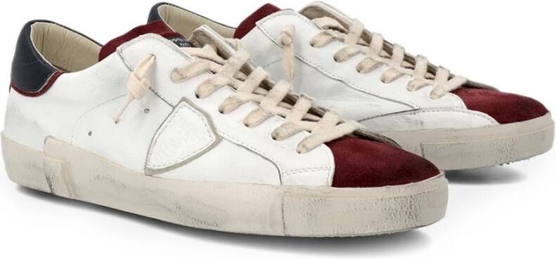 Philippe Model platte schoenen wit , Wit, Heren