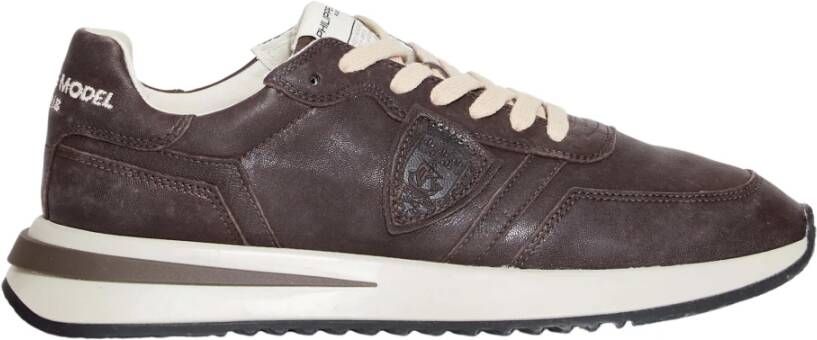 Philippe Model Sneakers , Bruin, Heren