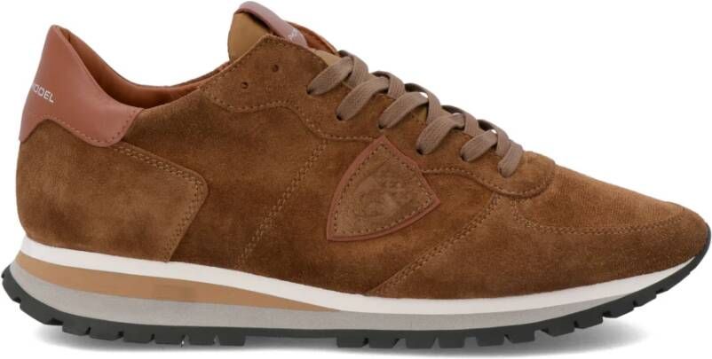 Philippe Model Sneakers , Bruin, Heren