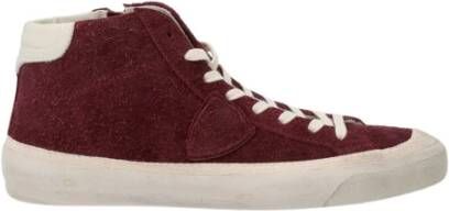Philippe Model Sneakers Mid Plaisir , Rood, Heren