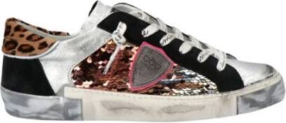 Philippe Model Sneakers Mid Prsx , Zwart, Dames