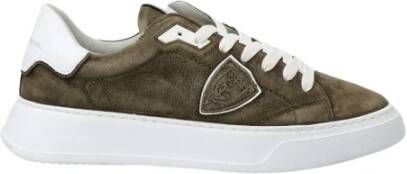 Philippe Model Sneakers Temple Low Man , Groen, Heren