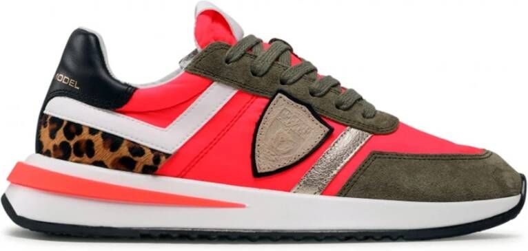 Philippe Model Tropez Lace Up Sneakers , Roze, Dames