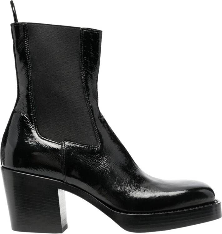 Premiata Enkellaarsjes Zwart Dames