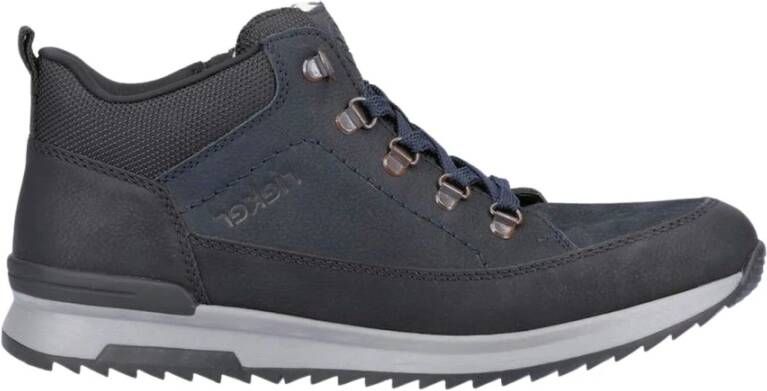 Rieker Blauwe casual gesloten laarsjes , Blauw, Heren