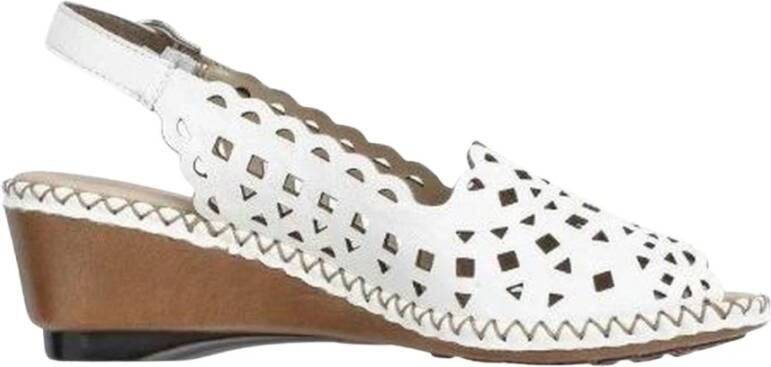 Rieker Hartweiss Weiss sandalen , Wit, Dames
