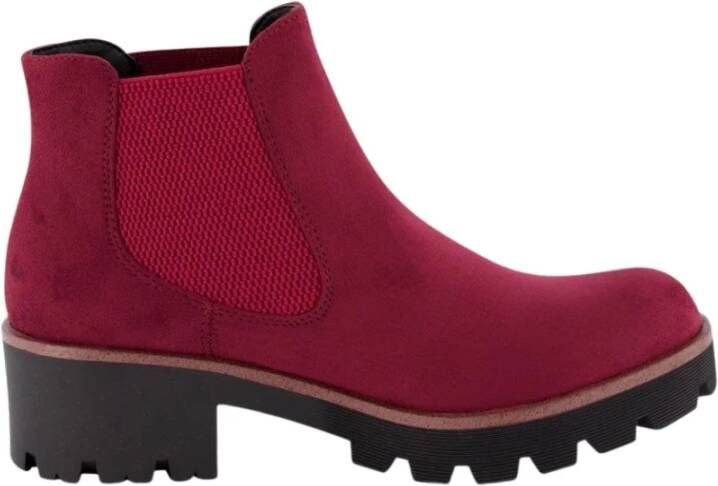 Rieker Microscamo enkellaarzen , Rood, Dames