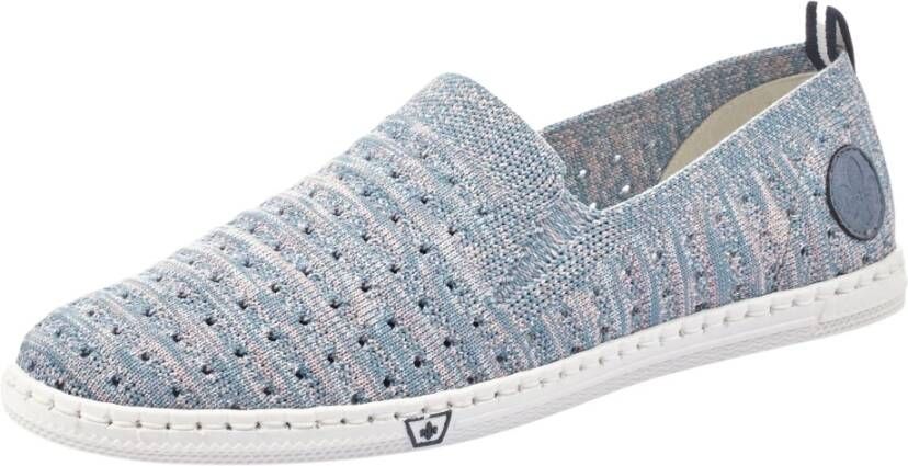 Rieker Rose jeans flats , Blauw, Dames