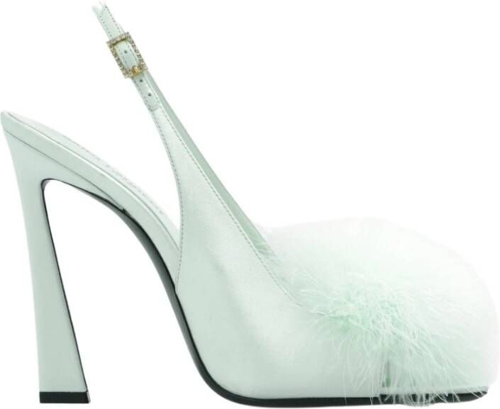 Saint Laurent Sandalen met hoge hakken , Groen, Dames