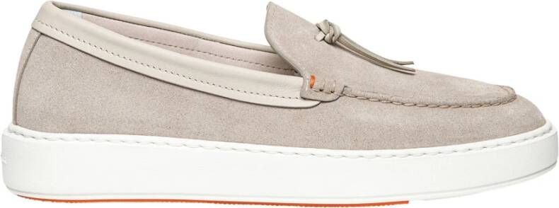 Santoni Instappers & Slip ons Beige Heren