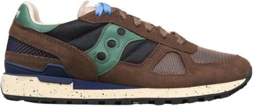 Saucony Bruine Lage Sneakers Shadow Original Heren