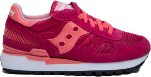 Saucony Shadow Original Sneaker Dames Rood/Lichtrood