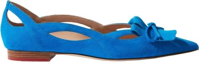 Scarosso Vergeet mij niet ballerinas , Blauw, Dames