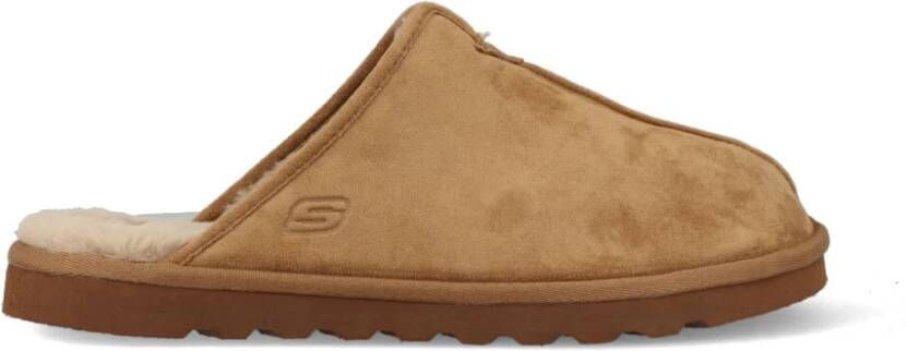 Skechers Pantoffels , Bruin, Heren