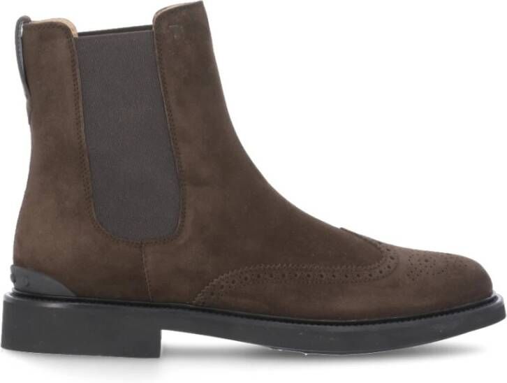 TOD'S Ankle Boots , Bruin, Heren
