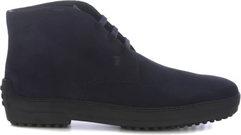 TOD'S Enkel laarzen , Blauw, Heren