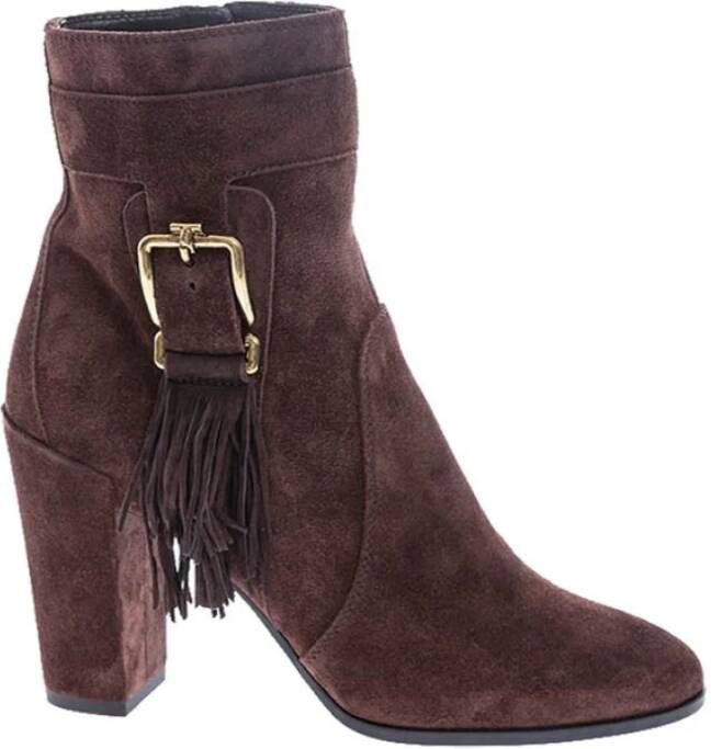 TOD'S Enkel laarzen , Bruin, Dames