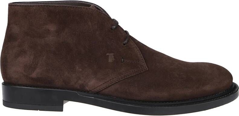 TOD'S Enkel laarzen , Bruin, Heren