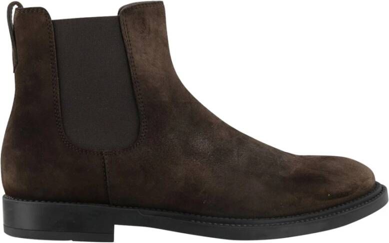 TOD'S Enkel laarzen , Bruin, Heren