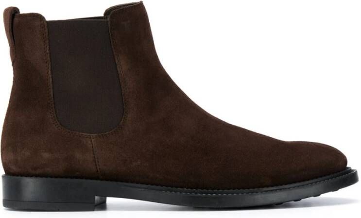 TOD'S Enkel laarzen , Bruin, Heren
