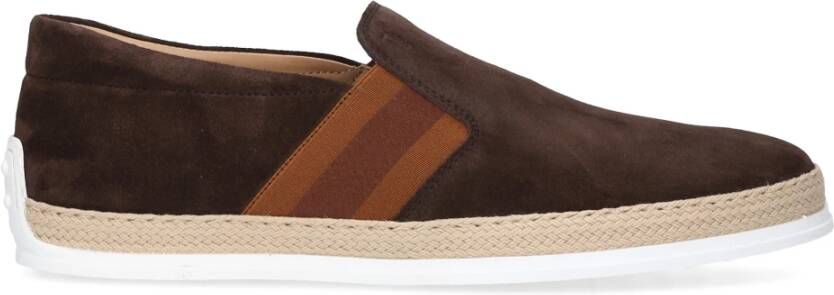 TOD'S Instappers & Slip ons Bruin Heren