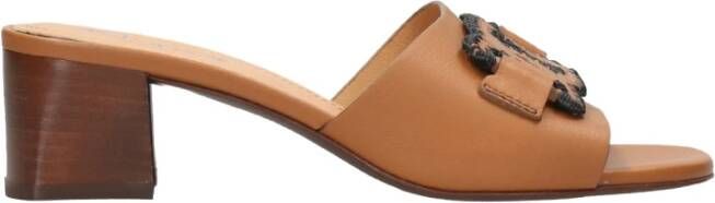 TOD'S Sandalen met hoge hakken , Beige, Dames
