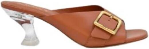 TOD'S Sandalen met hoge hakken , Bruin, Dames