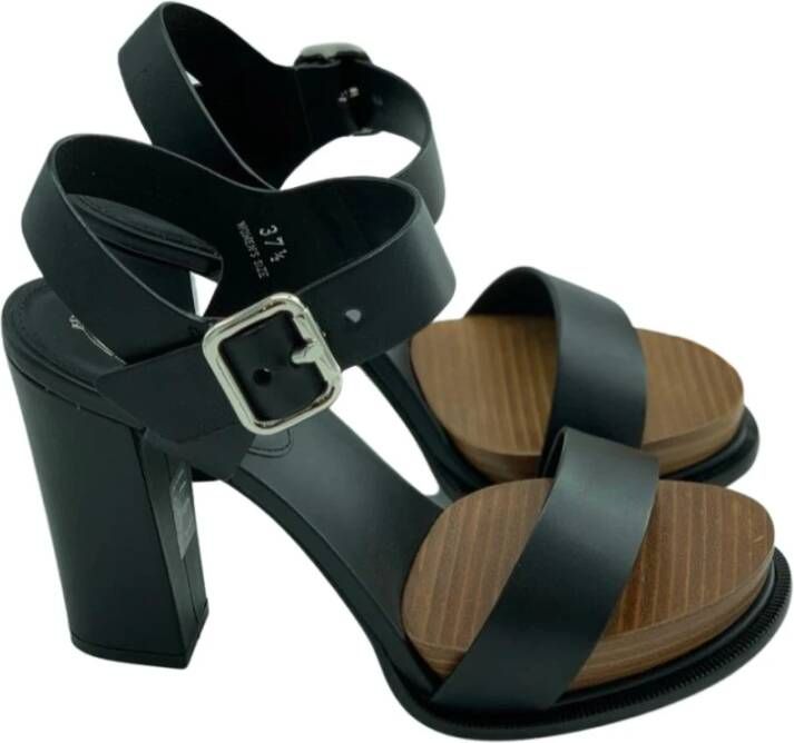 TOD'S Sandalen met hoge hakken , Zwart, Dames