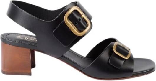 TOD'S Sandalen met hoge hakken , Zwart, Dames