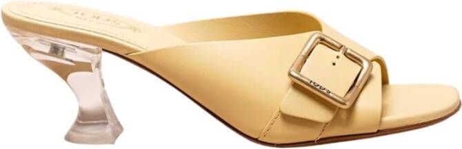 TOD'S Teenslippers & Sliders , Geel, Dames