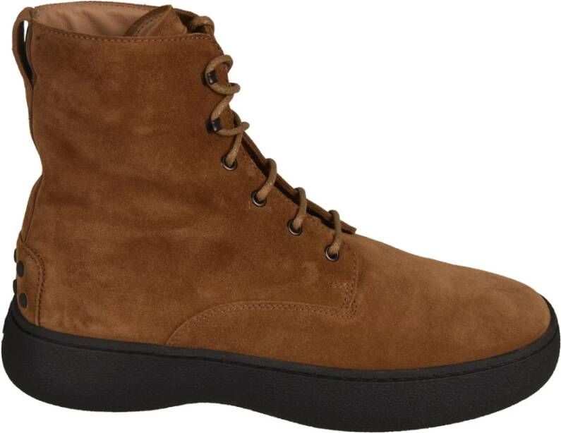 TOD'S Platte schoenen , Bruin, Heren