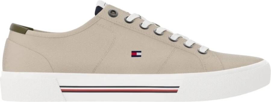 Tommy Hilfiger Beige Core Corporate C Lage Sneakers