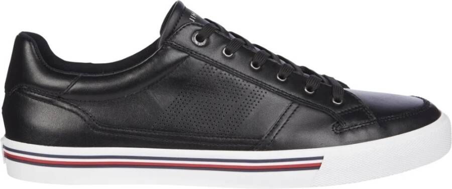 Tommy Hilfiger Core Corporate Leather Sneaker , Zwart, Heren