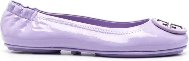 TORY BURCH Flat shoes Purple , Paars, Dames