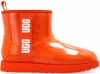 Ugg Classic Clear Mini Laarzen voor Dames in Orange Soda,, Faux Fur online kopen