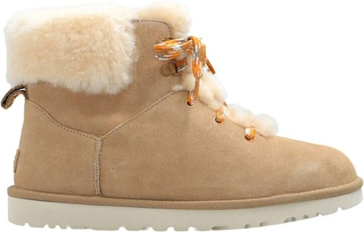 Ugg Classic Mini Alpine Lace ankle boots , Beige, Dames