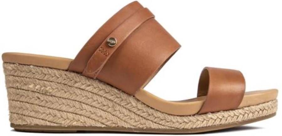 Ugg Ebele Sandalen voor Dames in Tan Leather