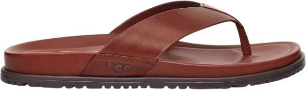 Ugg Wainscott Flip Flop voor Heren in Cognac Leather,, Leder