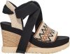 Ugg Abbot sandaal met wikkelband voor Dames in Black online kopen