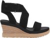 Ugg Ileana sandaal met enkelband voor Dames in Black,, Suede online kopen