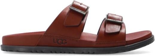 Ugg Wainscott Buckle Sandales voor Heren in Cognac Leather,, Leder
