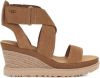 Ugg Ileana sandaal met enkelband voor Dames in Brown,, Suede online kopen